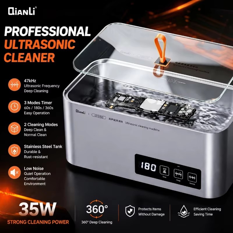 Body Jewelry Repair - QIANLI QX9000 Ultrasonic Cleaner 35W 47kHz