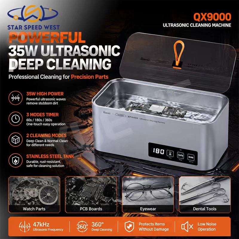 Body Jewelry Repair - QIANLI QX9000 Ultrasonic Cleaner 35W 47kHz