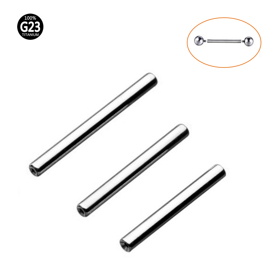Body Jewelry Universe - 6-60mm Inner Teeth Straight Rod Tongue