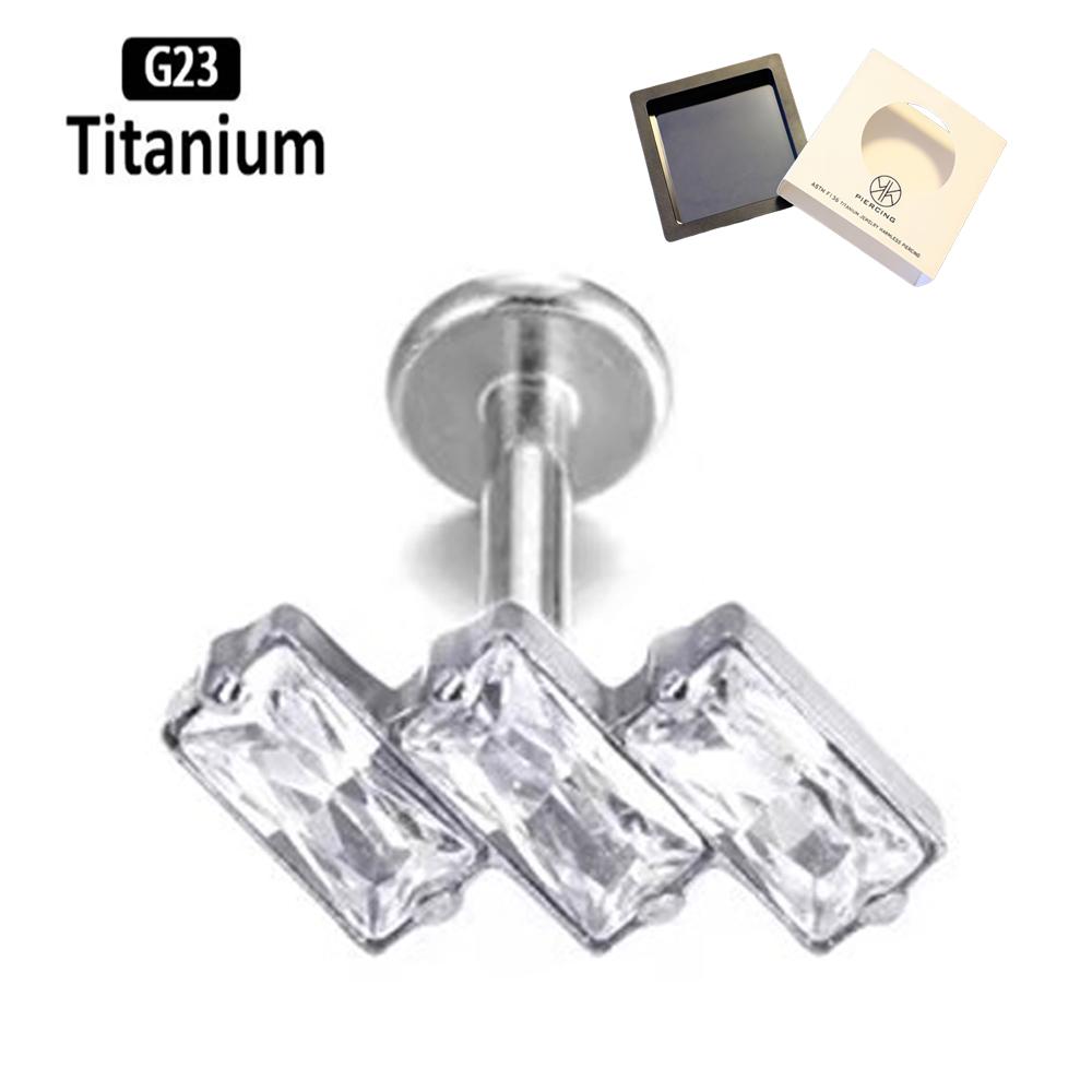 ATSM F136 Titanium Lip Zircon  - Body Jewelry Jewelry Box review and price