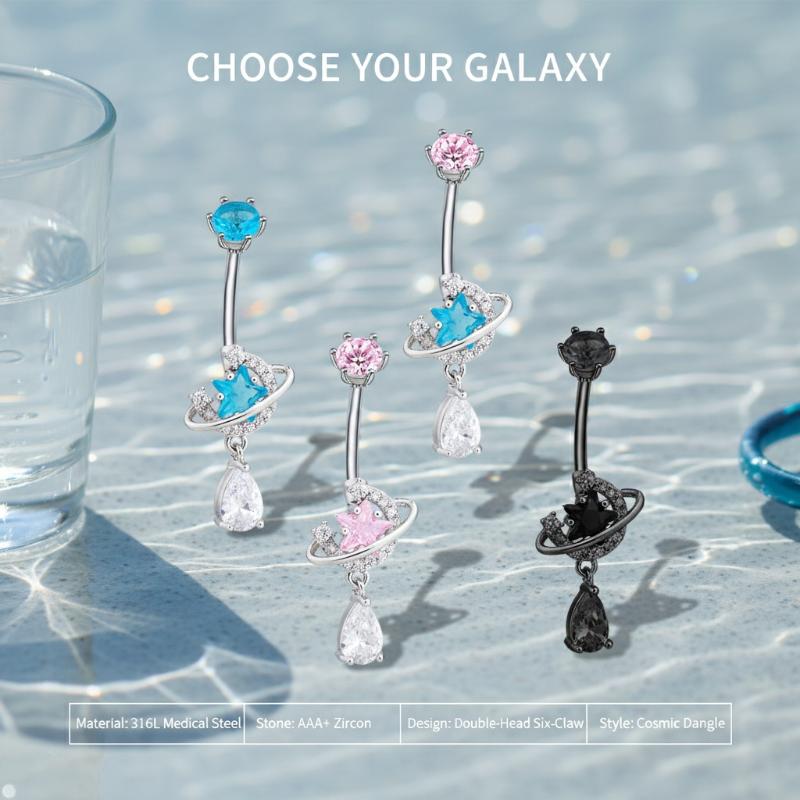 Shiny Zircon Dangle Belly Butt - Body Jewelry Universe review and price