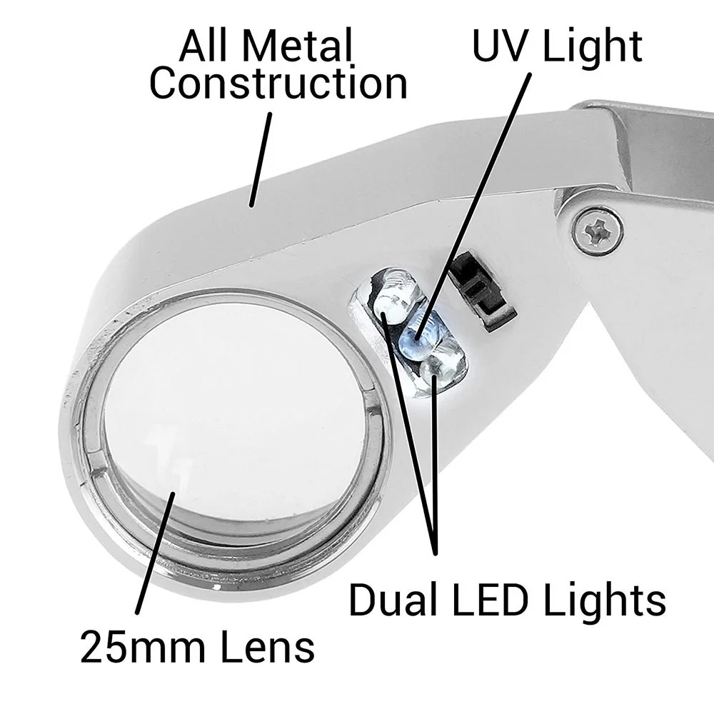 40X Illuminated Jeweler Loupe  - Body Jewelry Repair review and price