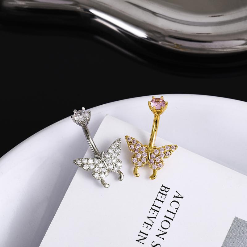 Butterfly Zircon Belly Button  - Body Jewelry Universe review and price