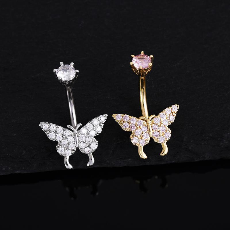 Butterfly Zircon Belly Button  - Body Jewelry Universe review and price