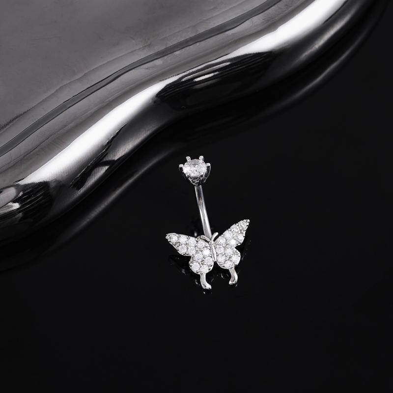 Butterfly Zircon Belly Button  - Body Jewelry Universe review and price