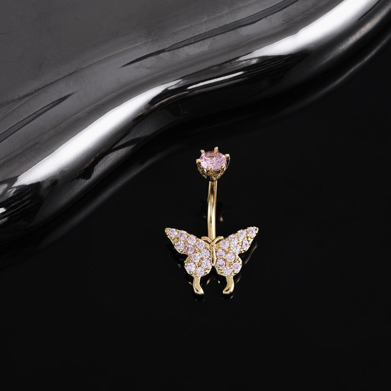 Butterfly Zircon Belly Button  - Body Jewelry Universe review and price