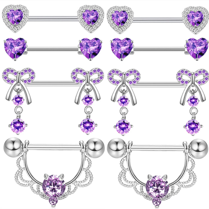 Purple Butterlfy  Nipple Pierc - Body Jewelry Changing Kit review and price