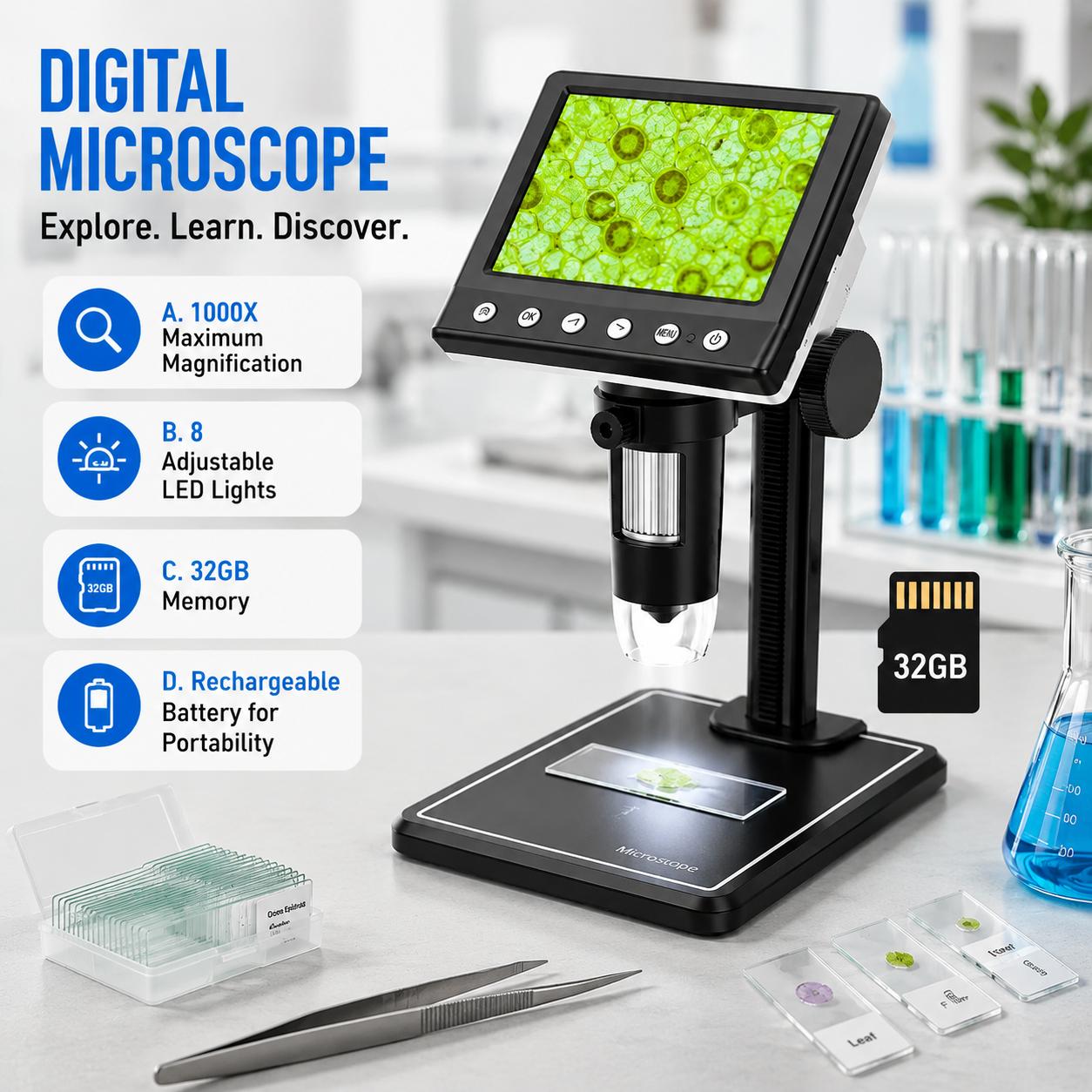 Portable 4K Digital Microscope - Body Jewelry Repair review and price