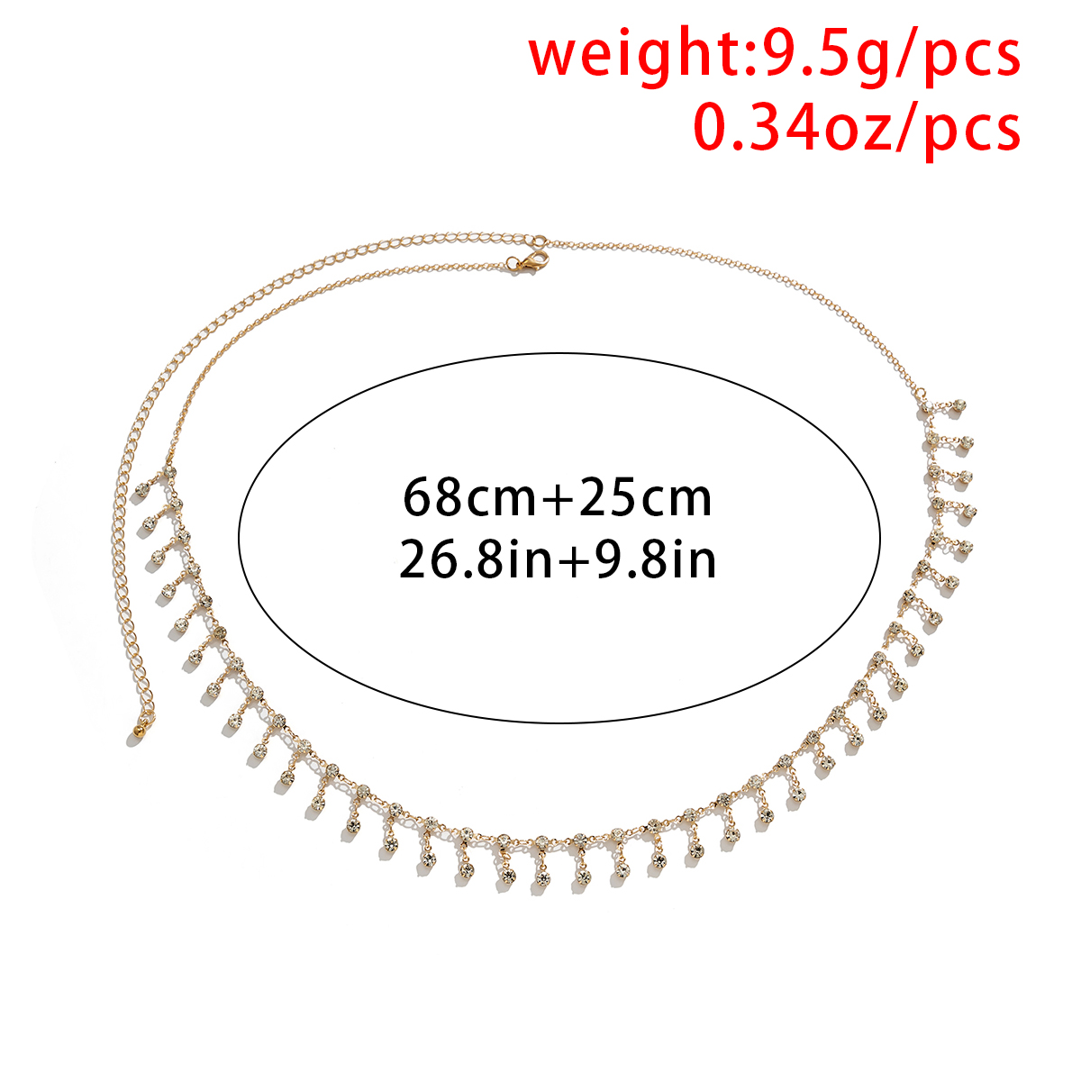 Sexy Tassel Waist Chain Belt Z - Body Jewelry Rhinestone review and price