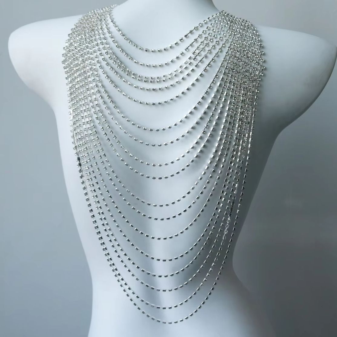 Stylish Multi-Layer Body Chain - Body Jewelry Rhinestone review and price