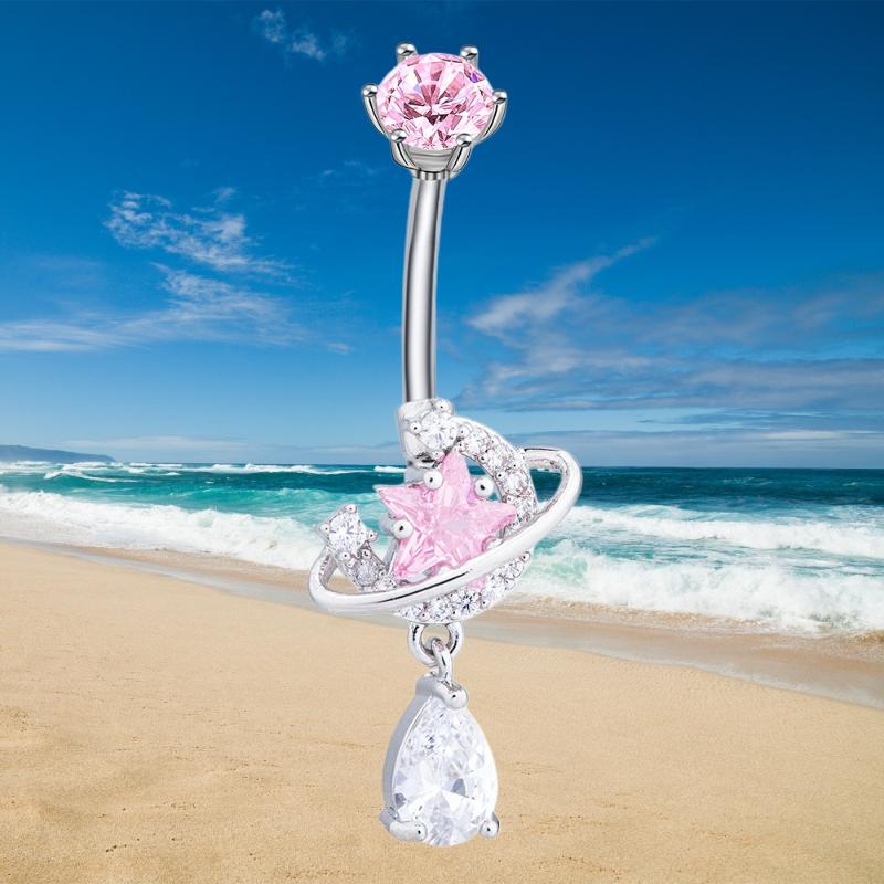 New Crystal Dangle Belly Butto - Body Jewelry Universe review and price