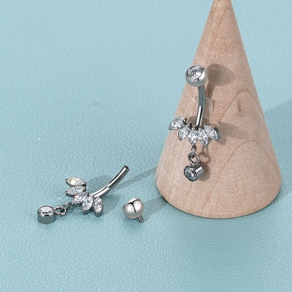 1PC Titanium Belly Button Ring - Body Jewelry Changing Kit review and price