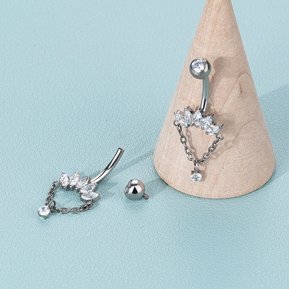 1PC Titanium Belly Button Ring - Body Jewelry Changing Kit review and price