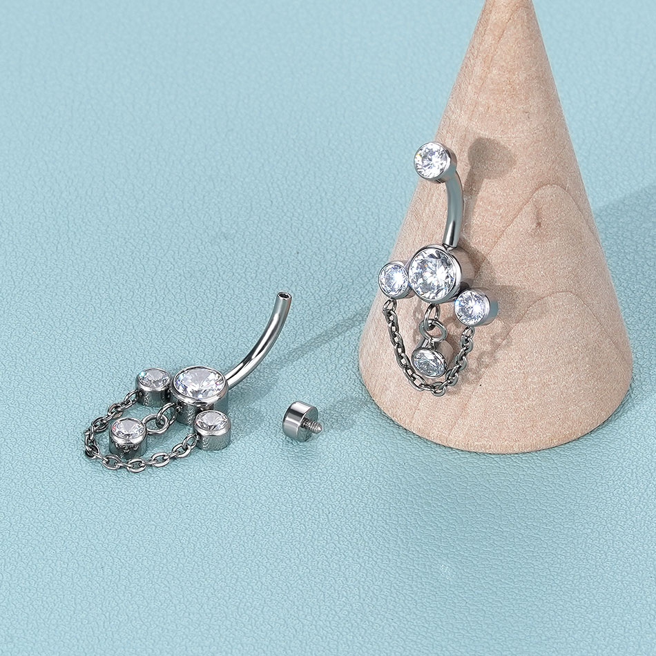 1PC Titanium Belly Button Ring - Body Jewelry Changing Kit review and price