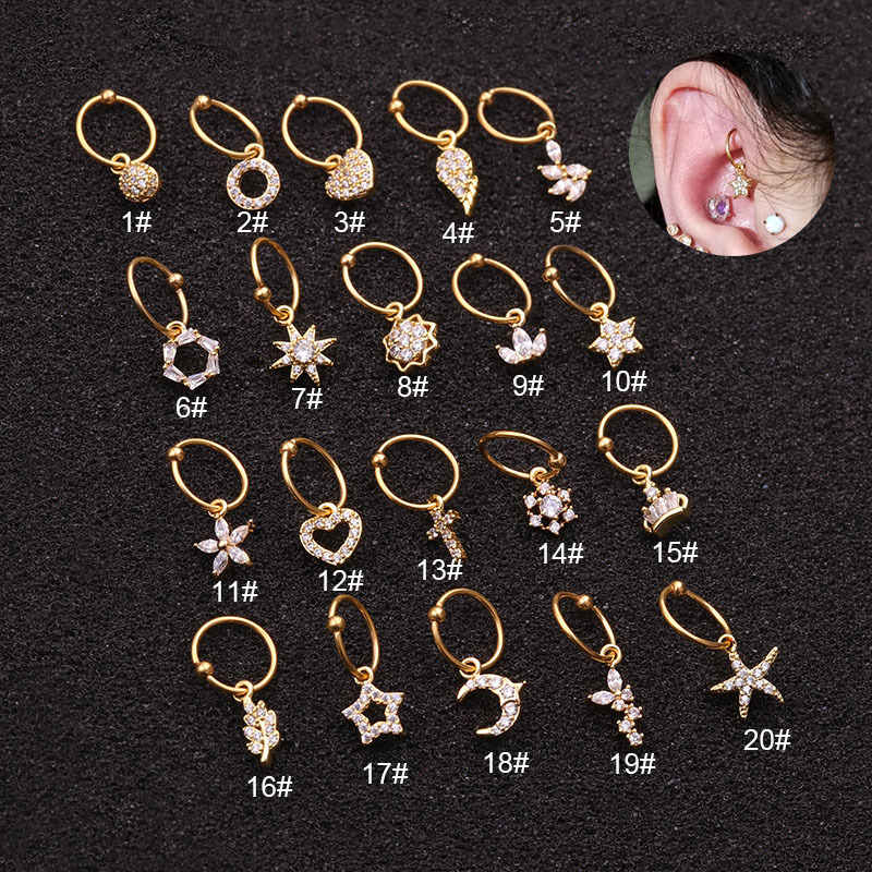 1Pc Universal ring Hoop earrin - Body Jewelry Universe review and price