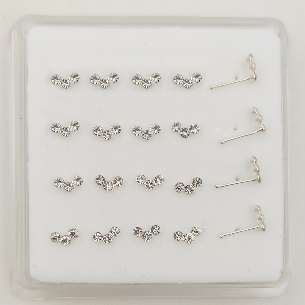 925 Sterling silver crystal no - Body Jewelry Indian review and price