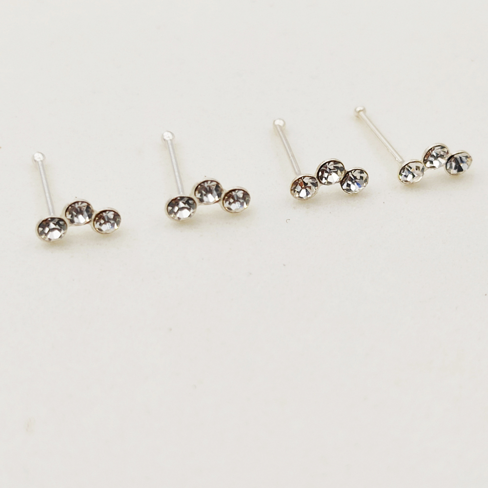 925 Sterling silver crystal no - Body Jewelry Indian review and price