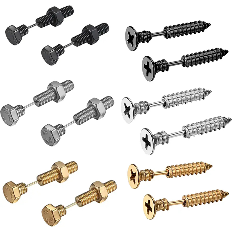 2-3 Pairs Punk Pointed Screw B - Body Jewelry Changing Kit review and price