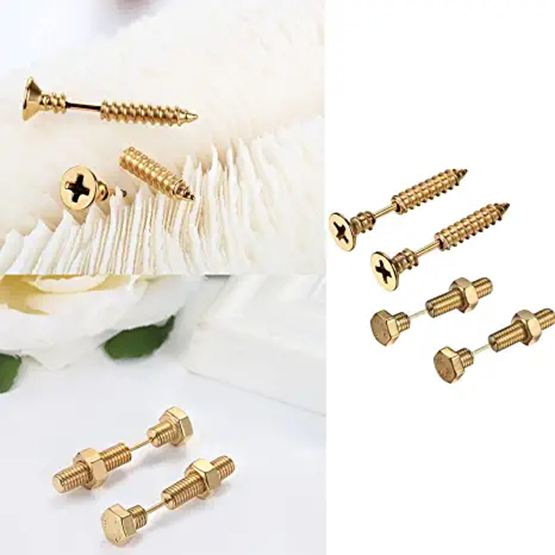2-3 Pairs Punk Pointed Screw B - Body Jewelry Changing Kit review and price