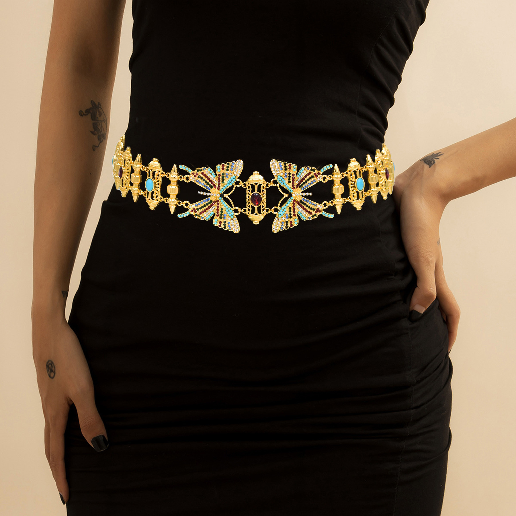 Fashion Butterfly Waist Belly  - Body Jewelry Indian review and price